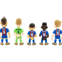 BANDAI - Pack de 5 muñecos del Futbol Club Barcelona de 7 cm