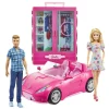 BARBIE - y Ken con vehículo y armario