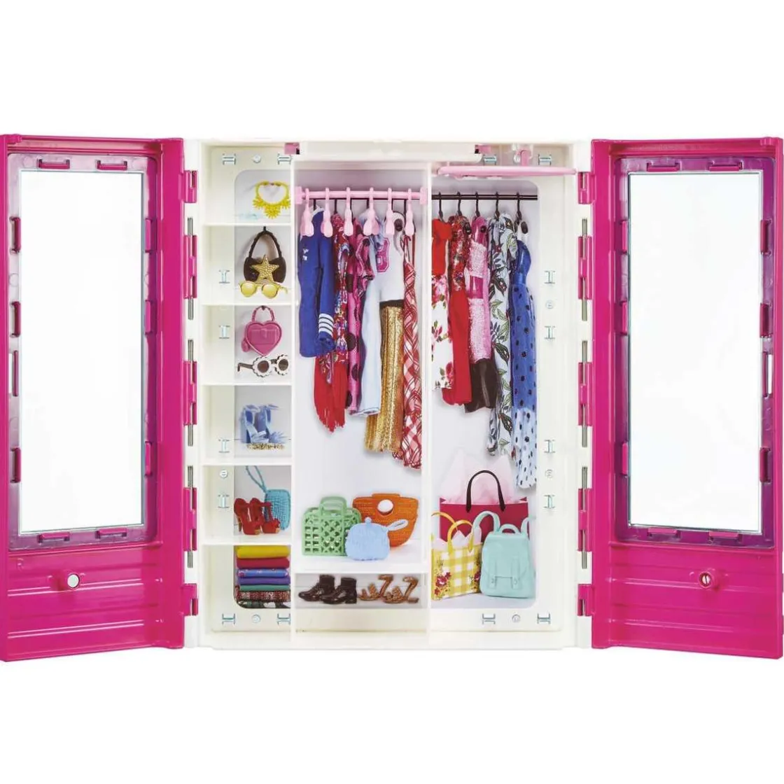 BARBIE - y Ken con vehículo y armario