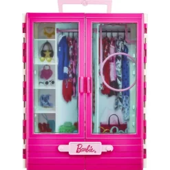 BARBIE - y Ken con vehículo y armario