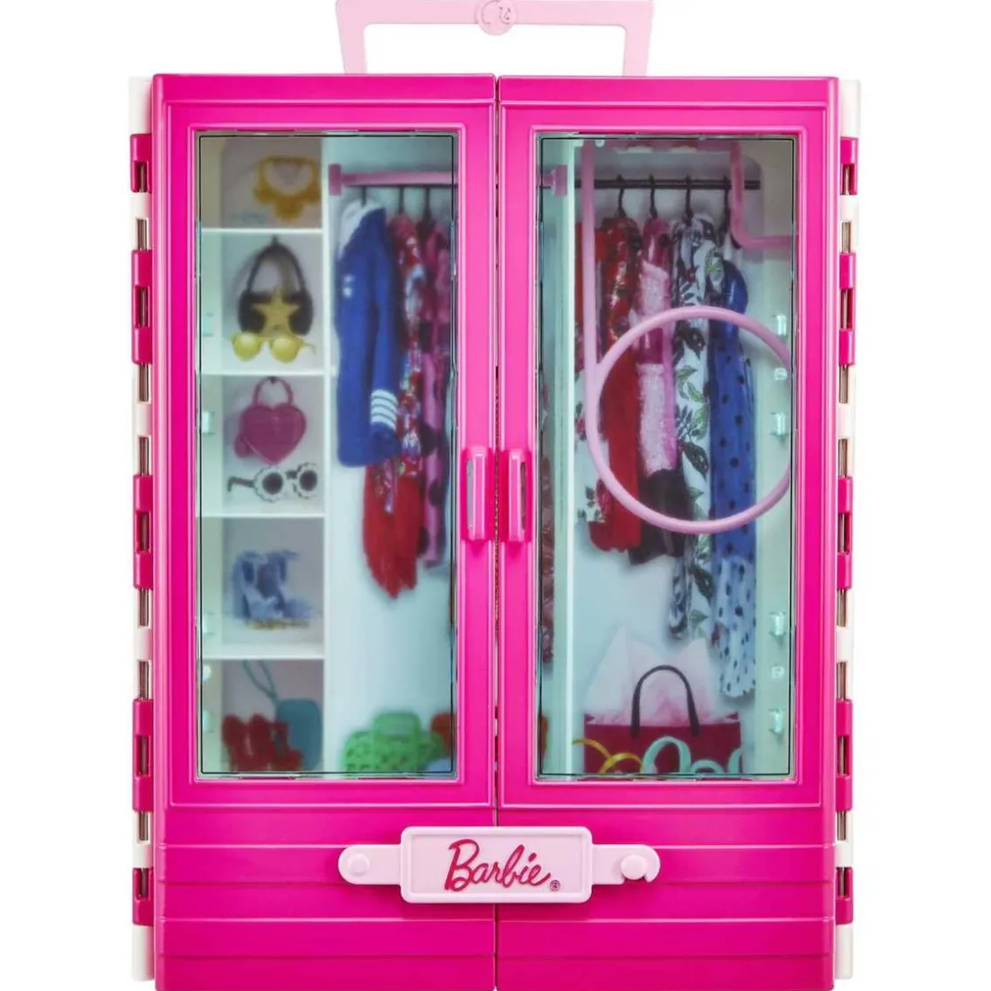 BARBIE - y Ken con vehículo y armario