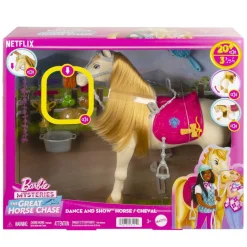 MATTEL Barbie - Caballo interactivo bailarín con sonidos y accesorios