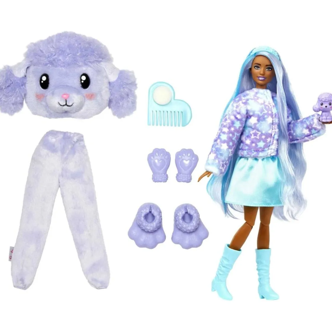 MATTEL Barbie - Cutie Reveal Camisetas Cozy Caniche* Muñecas