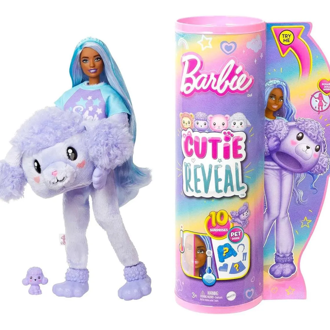 MATTEL Barbie - Cutie Reveal Camisetas Cozy Caniche* Muñecas