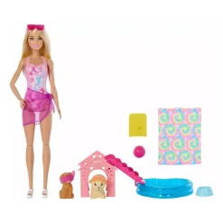 MATTEL Barbie - Fiesta de cachorros en la piscina