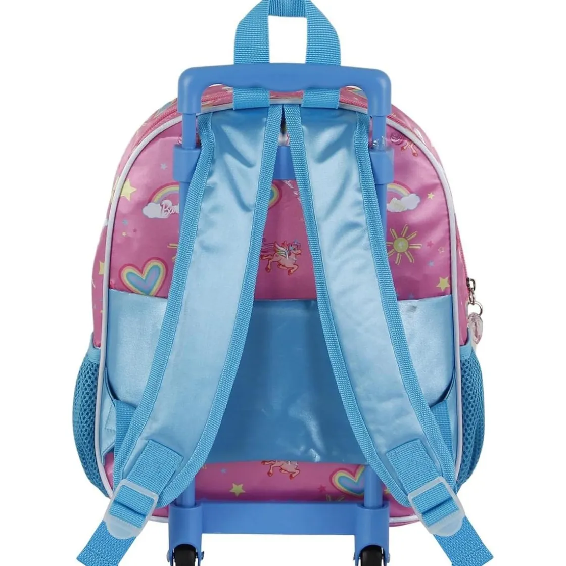KARACTER MANIA Barbie - Mochila infantil 3D con ruedas, Rosa ㅤ* Material Escolar