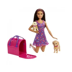 MATTEL Barbie - Muñeca adopta perritos* Muñecas