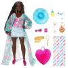 MATTEL Barbie - Muñeca articulada con conjunto de moda y accesorios de viaje ㅤ