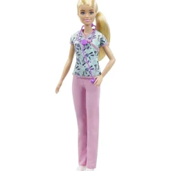 MATTEL Barbie - Muñeca Barbie enfermera con accesorios ㅤ* Muñecas