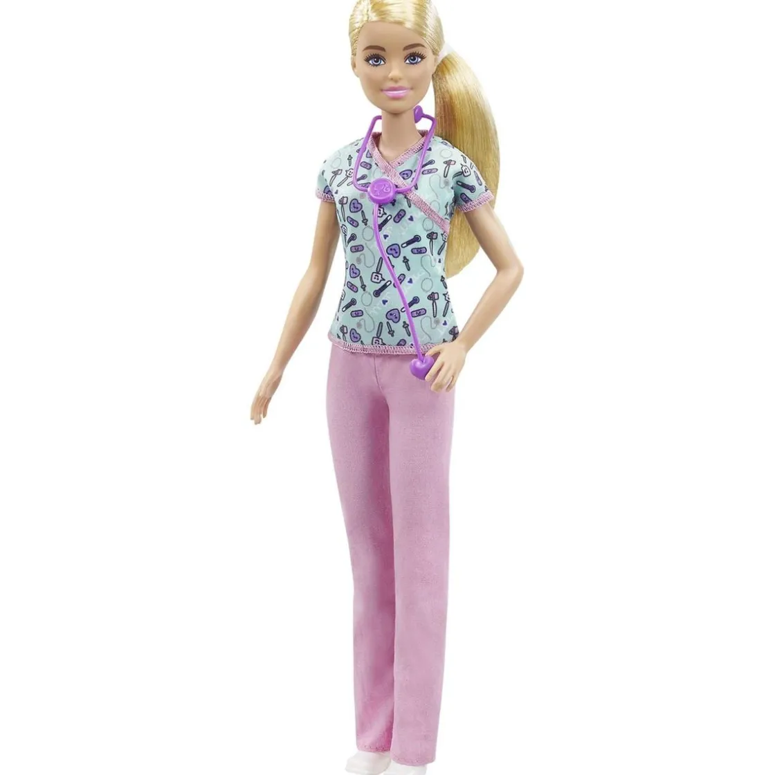 MATTEL Barbie - Muñeca Barbie enfermera con accesorios ㅤ* Muñecas