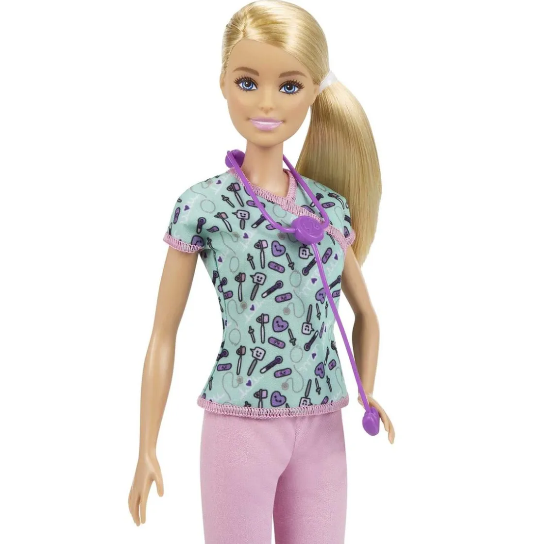 MATTEL Barbie - Muñeca Barbie enfermera con accesorios ㅤ* Muñecas