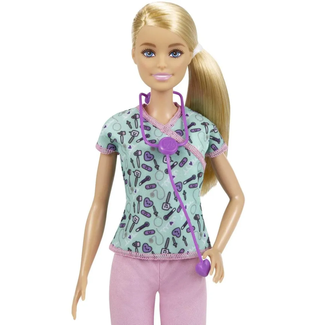 MATTEL Barbie - Muñeca Barbie enfermera con accesorios ㅤ* Muñecas