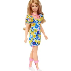 MATTEL Barbie - Muñeca Barbie Fashionista con vestido de flores y accesorios de moda ㅤ* Muñecas