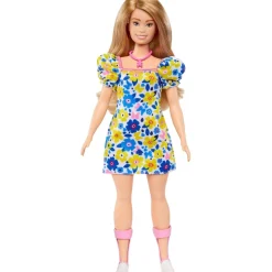 MATTEL Barbie - Muñeca Barbie Fashionista con vestido de flores y accesorios de moda ㅤ* Muñecas