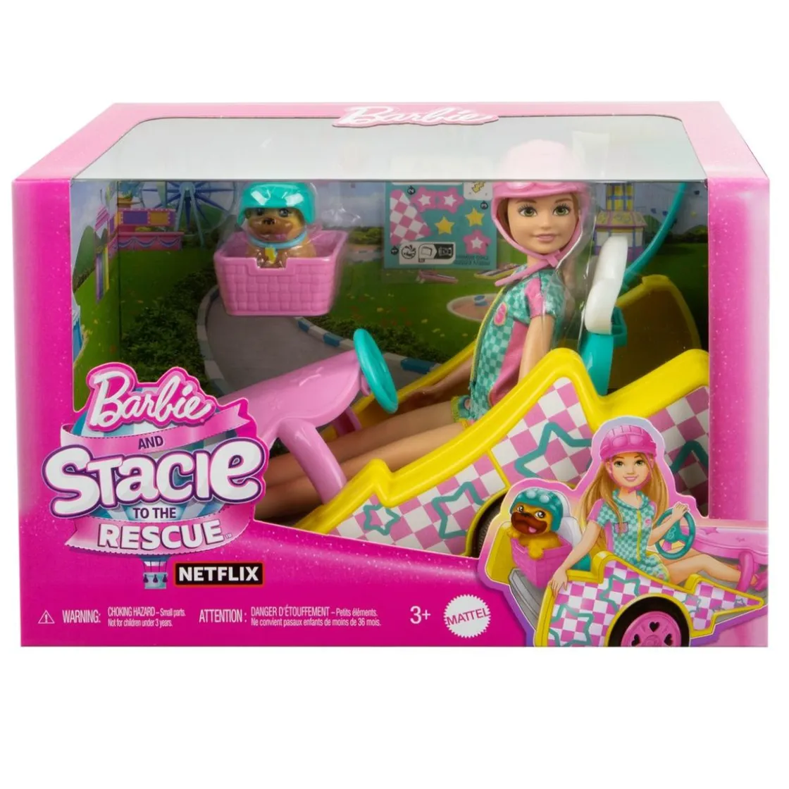 MATTEL Barbie - Muñeca con kart, mascota y accesorios de aventura ㅤ* Muñecas