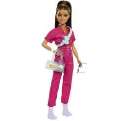 MATTEL Barbie - Muñeca con Mono Rosa y Complementos de Moda ㅤ* Muñecas