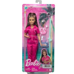 MATTEL Barbie - Muñeca con Mono Rosa y Complementos de Moda ㅤ* Muñecas