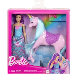 MATTEL Barbie - Muñeca con unicornio