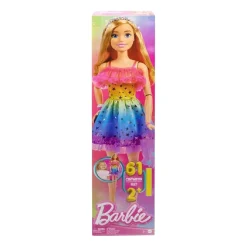 MATTEL Barbie - Muñeca de 71 cm con vestido arcoíris* Muñecas