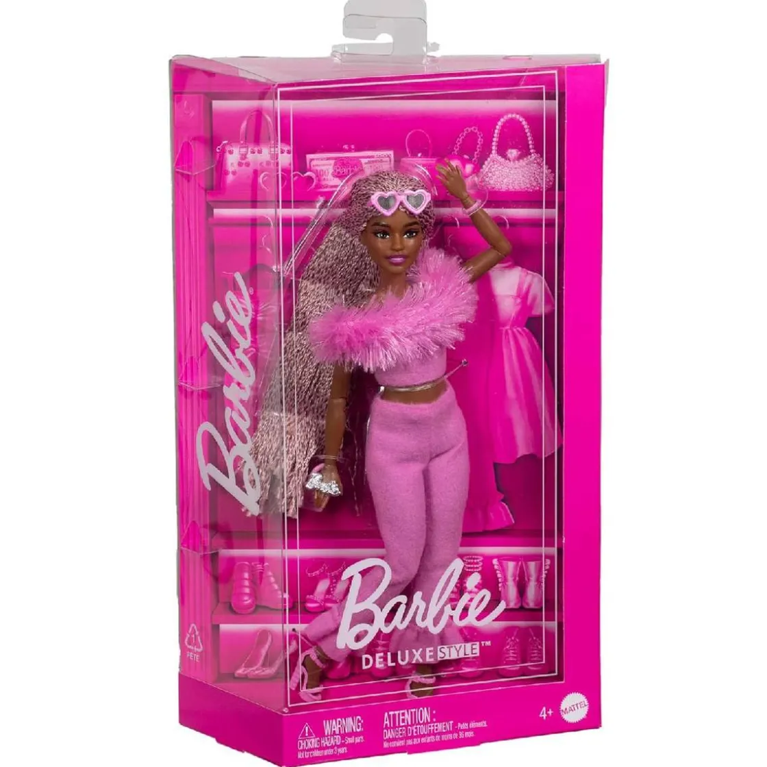 MATTEL Barbie - Muñeca Deluxe Style con trenzas