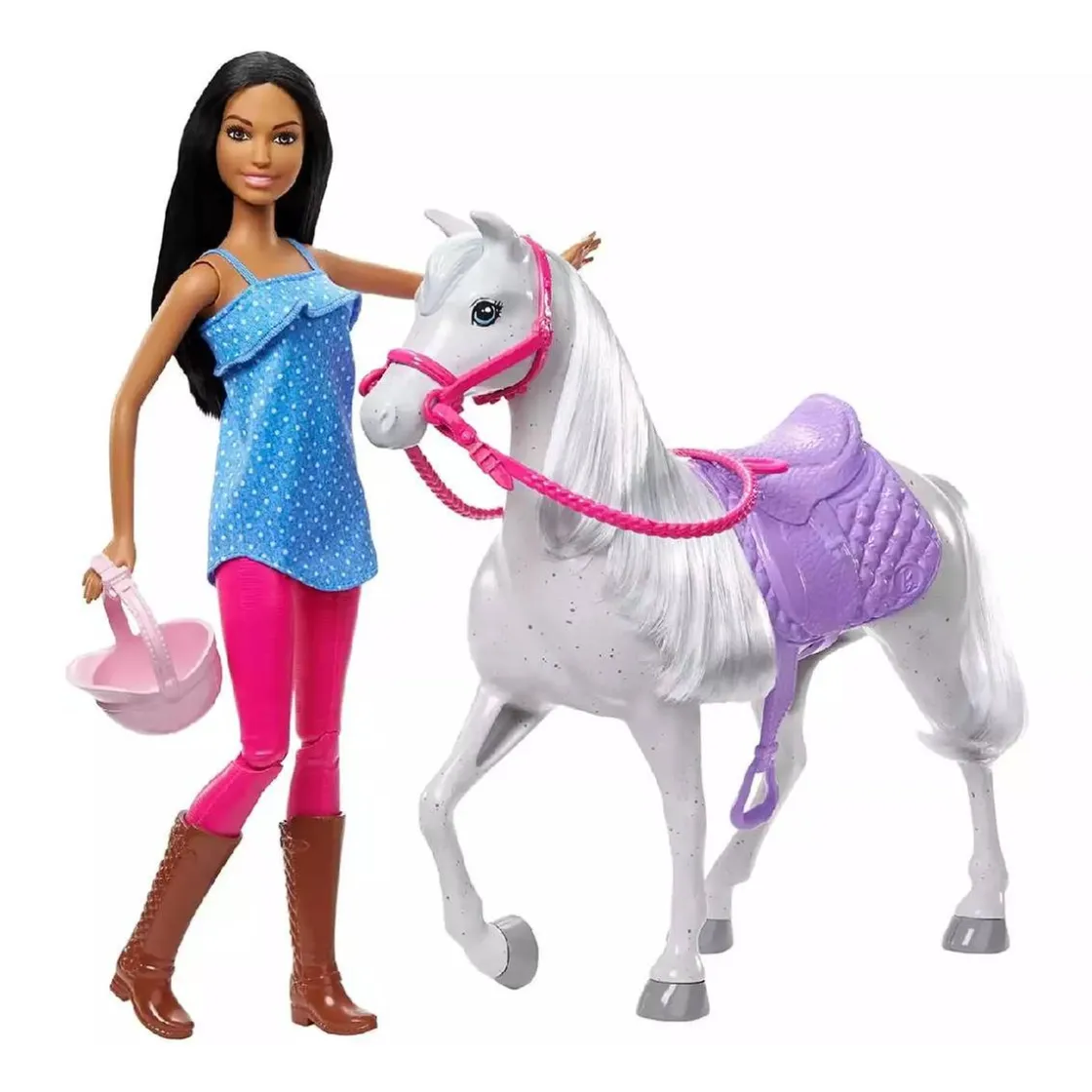 MATTEL Barbie - Muñeca equitación con caballo* Muñecas