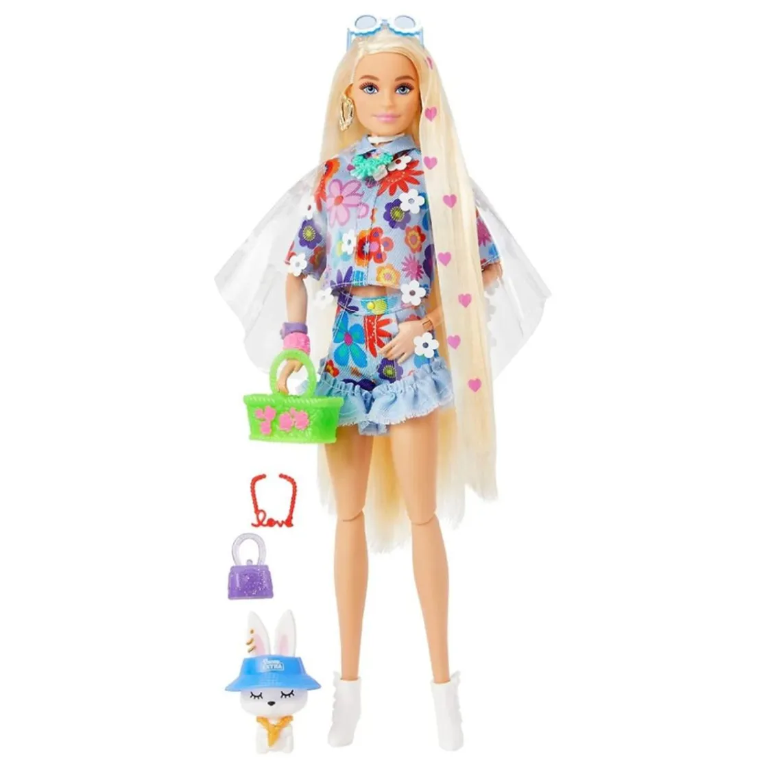 BARBIE - Muñeca Extra - Conjunto de flores* Muñecas