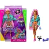 MATTEL Barbie - Muñeca Extra - Trenzas rosas