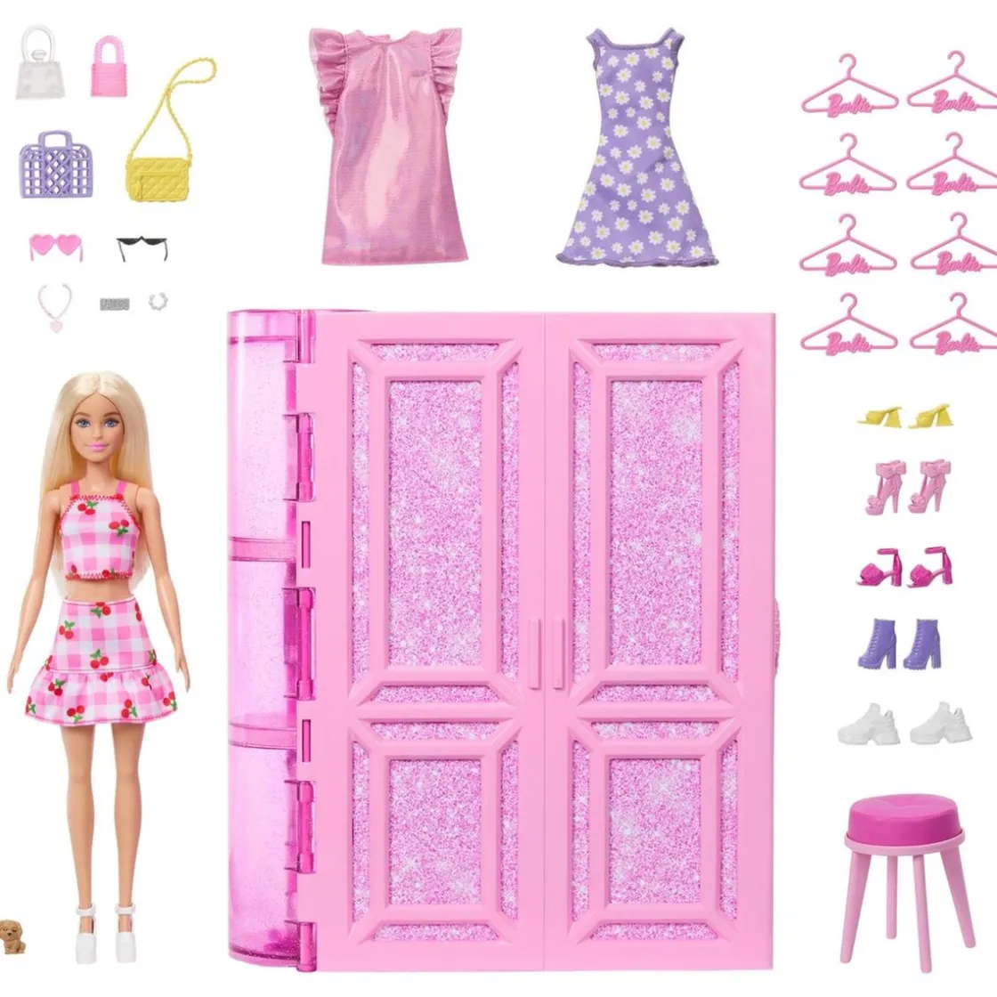 MATTEL Barbie - Muñeca fashion dream closet con ropa* Muñecas