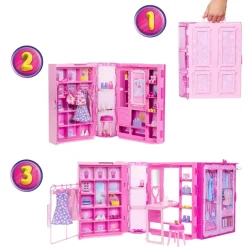 MATTEL Barbie - Muñeca fashion dream closet con ropa* Muñecas