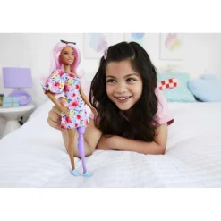 MATTEL Barbie - Muñeca Fashionista con Gafas y Vestido Floral ㅤ* Muñecas