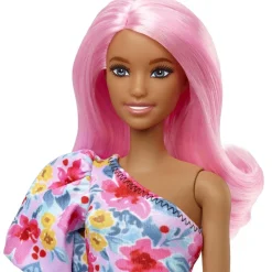 MATTEL Barbie - Muñeca Fashionista con Gafas y Vestido Floral ㅤ* Muñecas