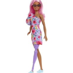 MATTEL Barbie - Muñeca Fashionista con Gafas y Vestido Floral ㅤ* Muñecas