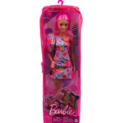 MATTEL Barbie - Muñeca Fashionista con Gafas y Vestido Floral ㅤ* Muñecas