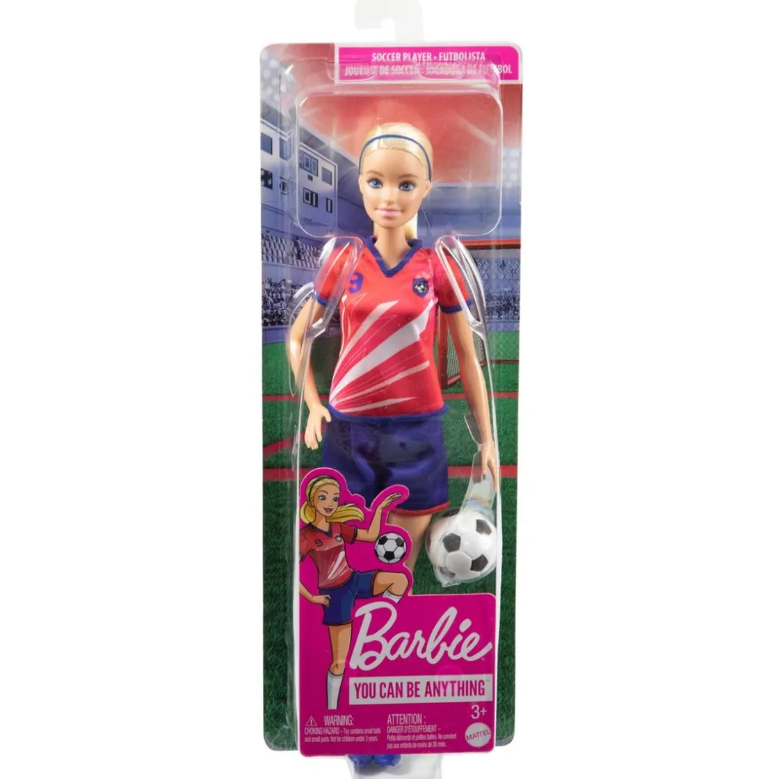 MATTEL Barbie - Muñeca futbolista