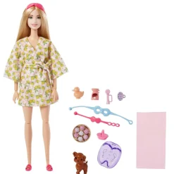 MATTEL Barbie - Muñeca Relax en Spa con mascota y accesorios spa ㅤ* Muñecas