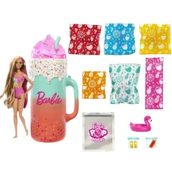 MATTEL Barbie - Muñeca Revela Sorpresa Serie Tropical Frutal ㅤ