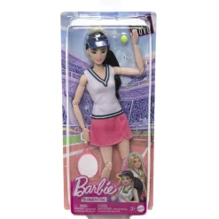 MATTEL Barbie - Muñeca tenista con raqueta y bola