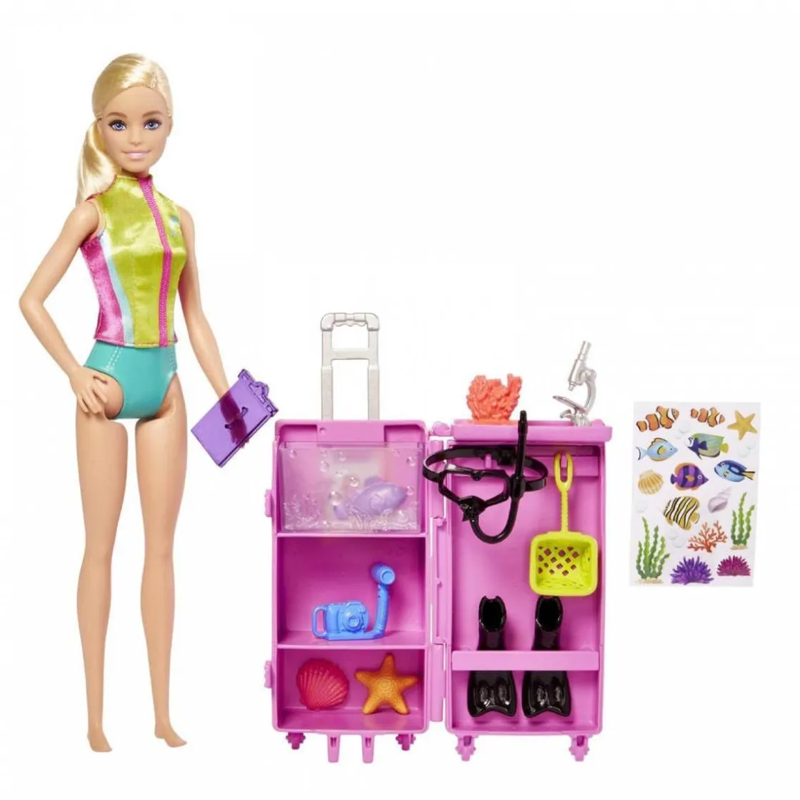 MATTEL Barbie - Muñeca tu puedes ser bióloga marina
