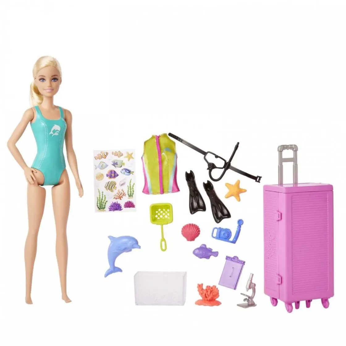 MATTEL Barbie - Muñeca tu puedes ser bióloga marina