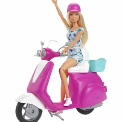 BARBIE - Muñeca y moto scooter