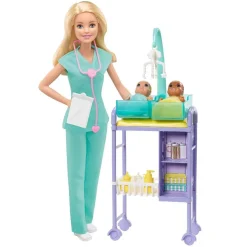 BARBIE - Playset Pediatra* Muñecas