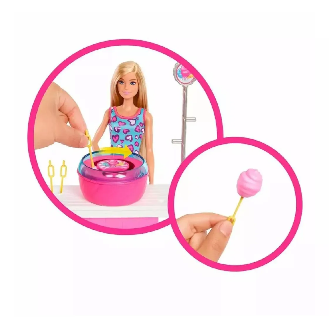 BARBIE - Puesto de Algodón de Azúcar* Muñecas