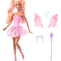 MATTEL Barbie Color Change - Muñeca Hada Rosa* Muñecas