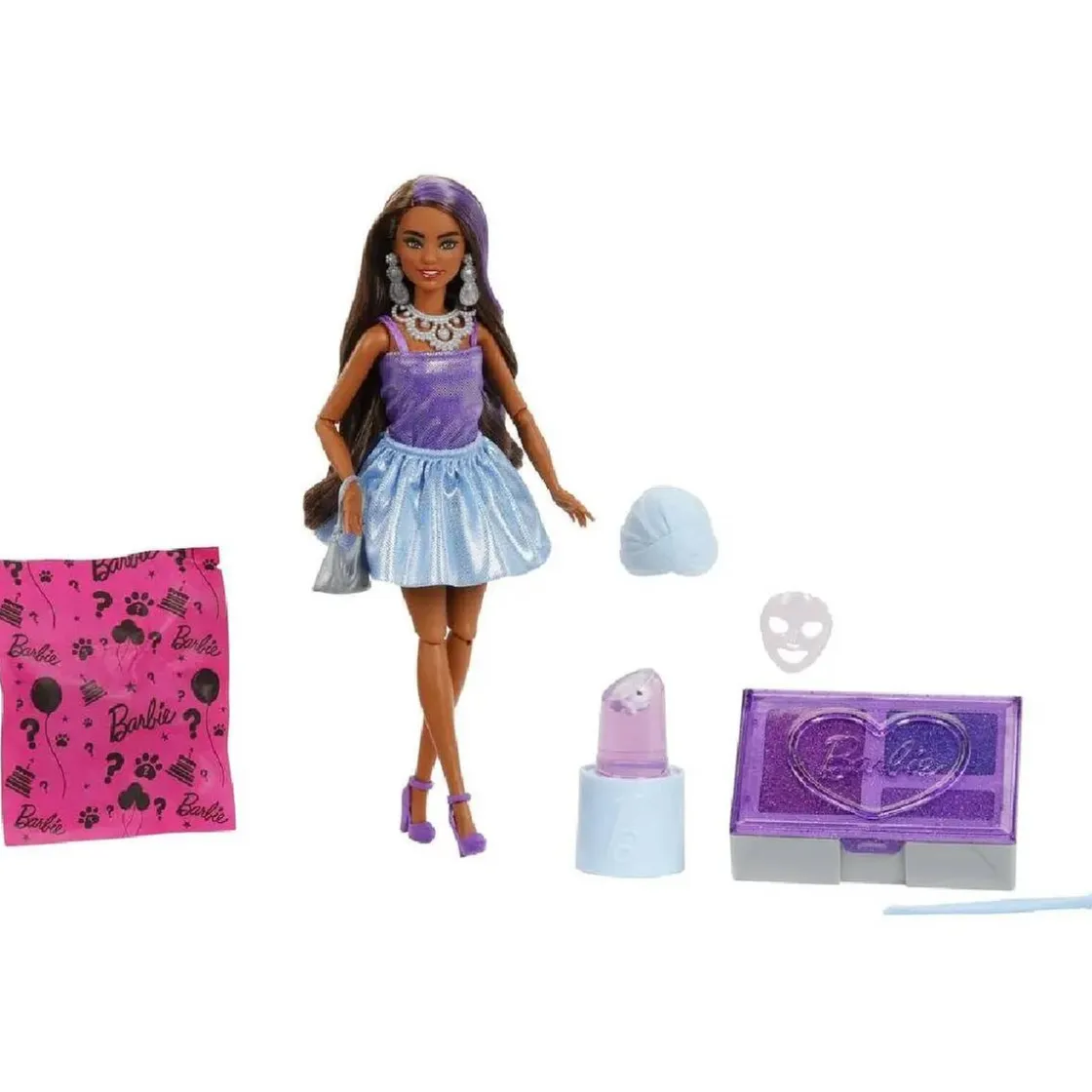 BARBIE Party Unboxed GRWM Lila* Muñecas