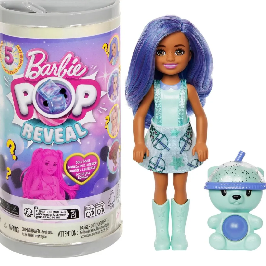 MATTEL Barbie Pop Reveal - Muñeca Chelsea Bubble Tea* Muñecas