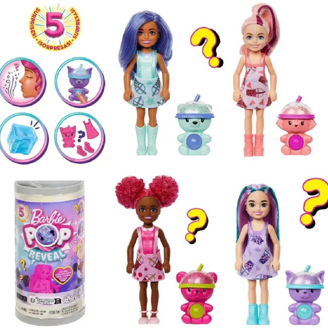 MATTEL Barbie Pop Reveal - Muñeca Chelsea Bubble Tea* Muñecas