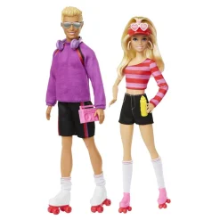 MATTEL Barbie Y Ken patinadores con accesorios