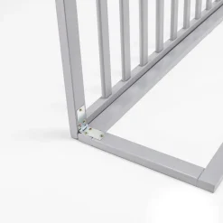 PLASTIMYR Barrera de cama de Madera Natural Gris