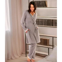 Prenatal Bata premamá de lactancia con encaje* Premamá·Íntimo Y Noche|Íntimo Y Noche·Batas