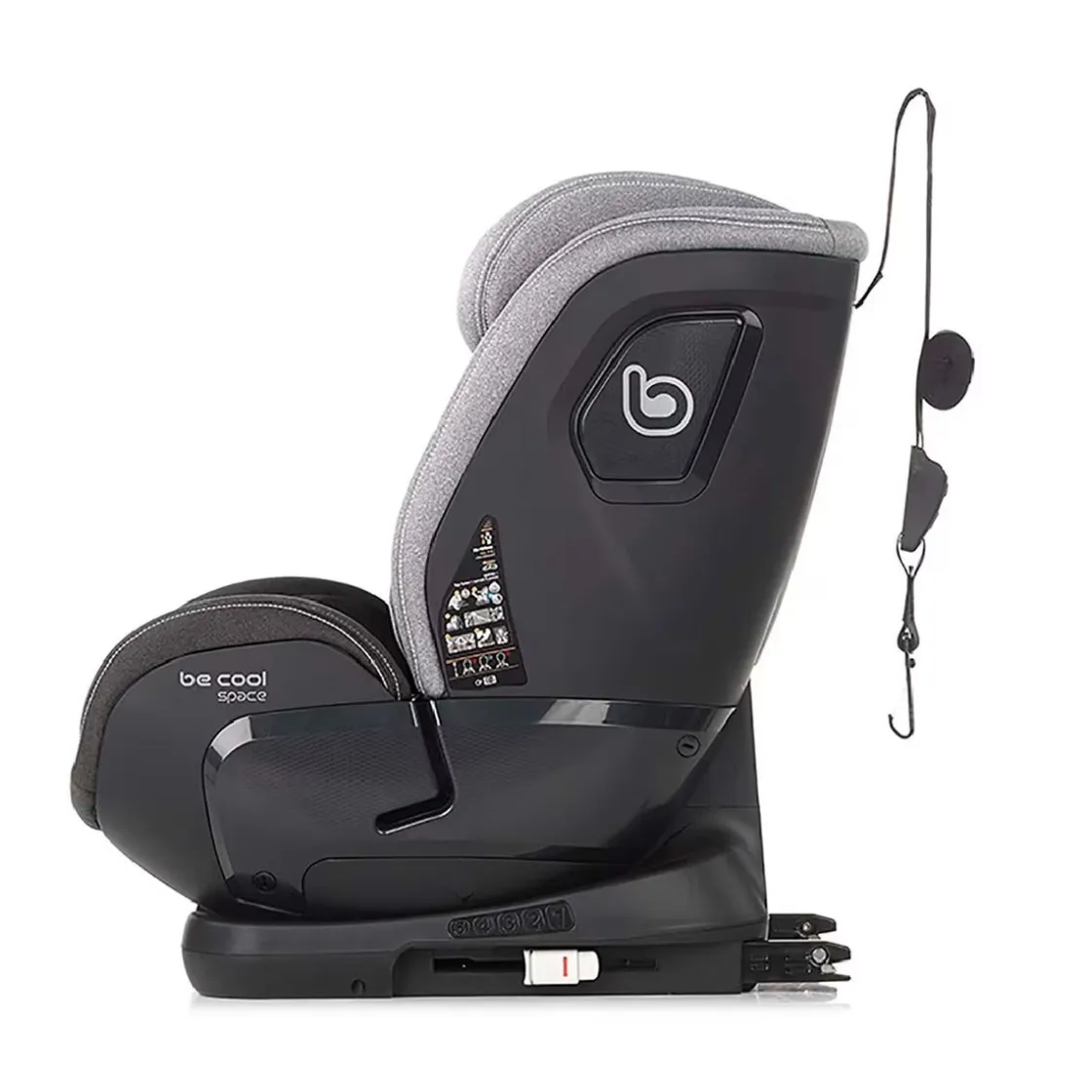 BE COOL - Silla de coche Space i-Size iron (76-150cm)